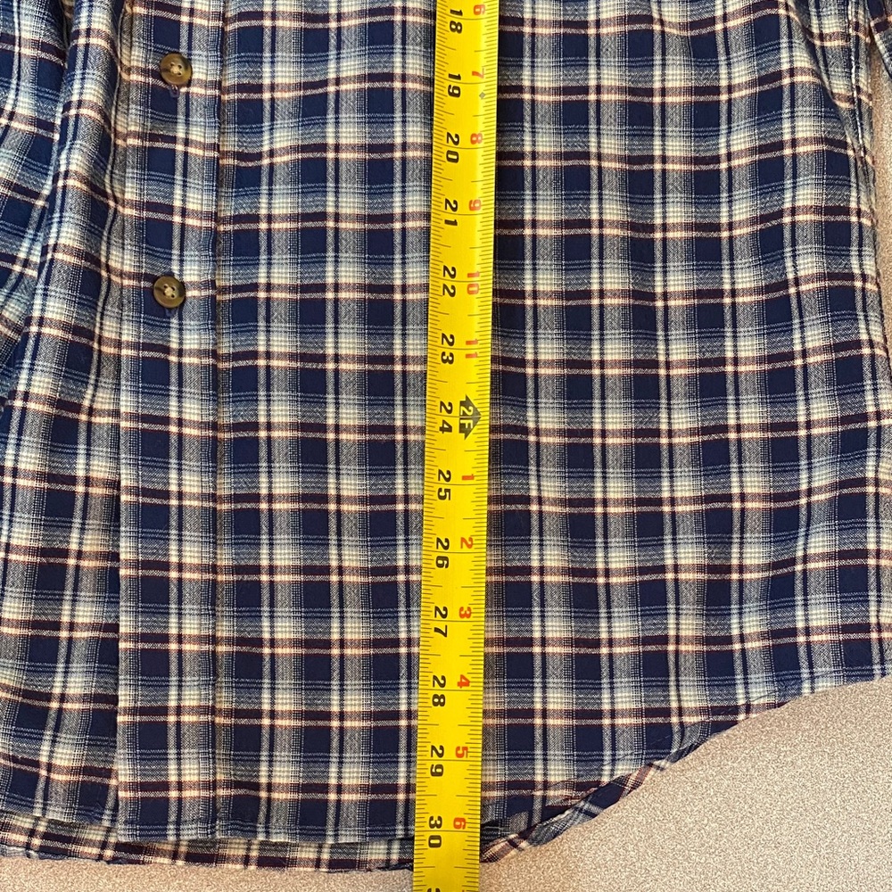 Pendleton 100% Wool Blue, Red and White Checkered Casual Shirt - Picture 7 of 8